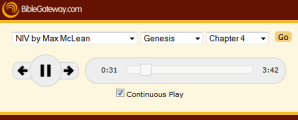 Bible Gateway Audio