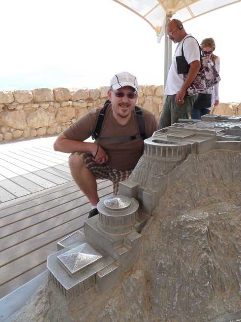 Model of Herod's Palace at Masada